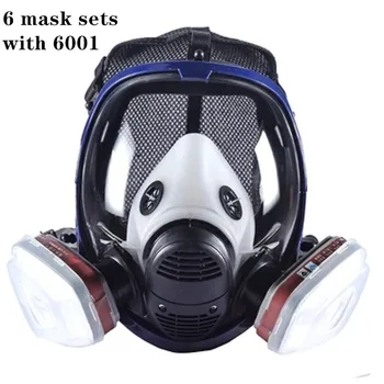 Plné Barvy na Obličej, Plynová Maska, Respirátor 6800 s uhlím, Filtrační vložka 6800 Kompletní Ochrannou Masku