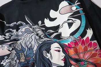 2020 V Japonském Stylu Neformální Kimono Streetwear Muži Ženy Módní Svetr Japonsko Harajuku Anime Tenké Roucho Oblečení