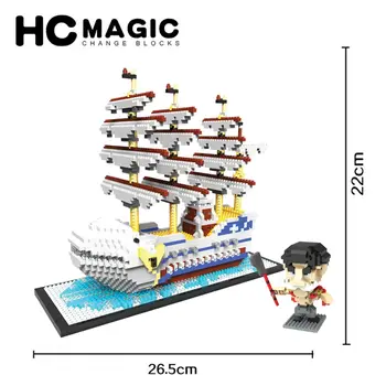HC MAGIE 9034 Diamond Beluga Shromáždění Model Stavebních Bloků, Děti, Narozeniny DIY Hračky, Dárky, Dětské Vzdělávací Anime, Zábavné,