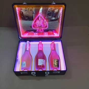 Láhev šampaňského Případě Dobíjecí LED Rýč Box 3ks 5ks 6ks Láhev, Kontejner, Krabice na Víno, Bar, Party, Noční Klub, Ukázat, Případ