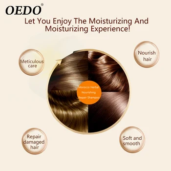 OEDO Maroko Bylinné Nourishing Repair Shampoo Zlepšit Suchá a Křehká Péči o Vlasy, Styling Ženšen Podstatě, Aby Vlasy Hebké Sérum