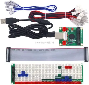Vývoj Klávesnice Encoder Board Game Controller DIY LED Klávesnice Development Board Média Hudba USB Enkodér 104 Kláves Arcade DI