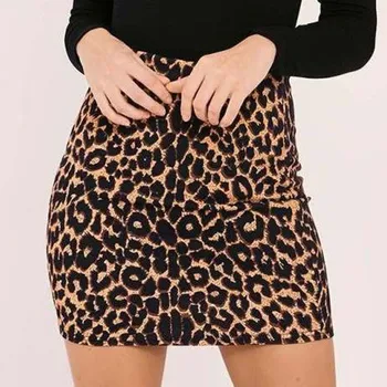 Womail Ženy sukně Letní Móda Leopard Tištěné Sukně Vysokým Pasem Sexy Tužka Bodycon Hip Mini Sukně Denně 2020 f8