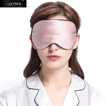 LilySilk 3ks Hedvábí Cestovní Sada Storage Bag Scrunchy Oční Maska pro Péči o Vlasy Měkké Jedné Velikosti Ženy Doprava Zdarma