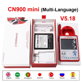 CN900 Mini Nejnovější Verzi V5.18 Transpondér Ruční Klíč Programátor CN900MINI Podpora Multi-Jazyk pro 4C 46 4D 48 G Čipy