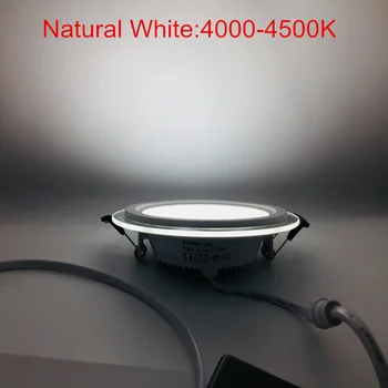 50ks 6W Stmívatelné Skleněné LED Stropní svítidlo Zapuštěné LED Vnitřní světlo osvětlení Ložnice Koupelna Světlo