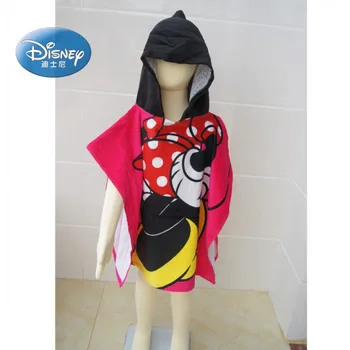 Disney Mickey Mouse Vana/Plážový Ručník Batole Kreslený Červené Minnie Mouse Měkké Ručník Plášť pro Kluky, Holky, Koupání