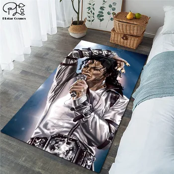 Michael Jackson koberec Náměstí Protiprokluzový systém Plocha Podlahová Rohož 3D Koberec Non-slip Mat Jídelna Obývací Pokoj Měkké Ložnici Koberec styl-02