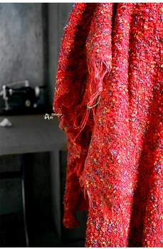 Red cherry tkané vlněné tkaniny,perspektivy, návrhář tkaniny krajky tkaniny Svatební Šaty Tyl Materiál, látky pro patchwork