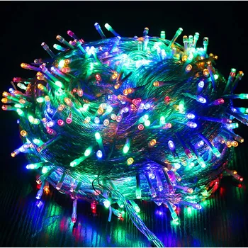 LED String Světla Venkovní vánoční led rampouch světla víla 10/20/30/50/100M LED Decoracion strom světla dovolenou světlo inddor