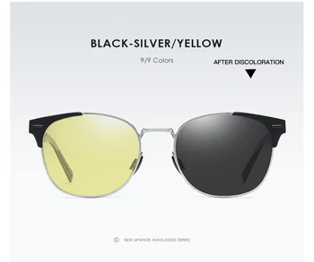 Módní Polarizované sluneční Brýle Hliník-hořčíkové slitiny zabarvená polarizační sluneční brýle pro noční vidění brýle řidičské brýle