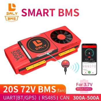 Smart BMS 20 72V 300A 400A 500A Bluetooth 485 na USB zařízení MŮŽE NTC UART software, Li-on Baterie Rady pro ochranu BMS S Ventilátorem