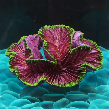 Umělé Akvárium Korálový Útes Dekorace Akvárium Coral Rostlin Ornament Shell Kámen Dekor Acuarios Květina Rock Pozadí