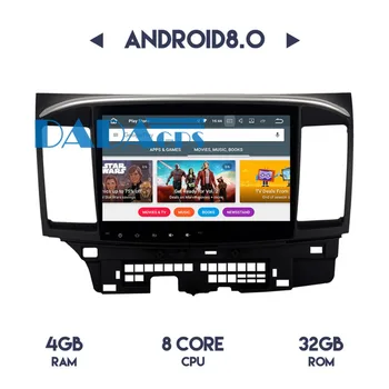 Android 8.0 7.1 autorádia GPS Navigace Headunit Pro Mitsubishi Lancer EVO 2007-žádné Auto DVD Multimediální Přehrávač Stereo Audio