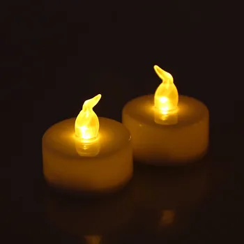 24KS Blikání Bezplamenová LED Světlo Svíčky, Baterie Tealight Svatební Party Vosková Svíčka Čajová konvice Světlo Svíčky, Led Svíčky