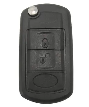 Pro Landrover Auto Klíč Shell Flip vzdálené Klíče Fob 3 Tlačítko pro land rover Range Rover Sport LR3 Objev s HU101 HU92 s logem