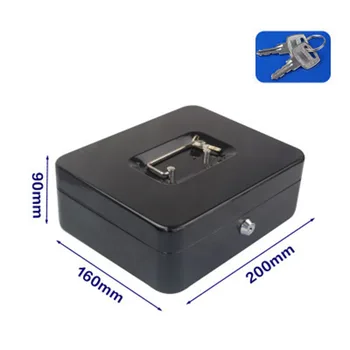 Protable Key Locker Bezpečný Domov Obchodě Oceli Mini pokladny Bezpečnostní pokladny Úložný Box Skryté Mince, Peníze, Šperky