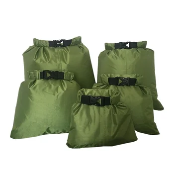 5 Ks/set 1.5/2.5/3.5/4.5/6L silikonové Potažené tkaniny tlaku vodotěsný dry bag Pouzdro pro Skladování Rafting, Kanoistika Lodičky suché taška