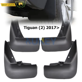 Sada Tvarované zástěrky Pro VW Tiguan 2 Mk2 2016 2017 2018 Zástěrky Splash Stráže Přední Zadní blatníky Blatníky Fender Kit