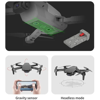Nový 2020 E99 drone 4K HD duální kamera skládací dron s wifi FPV 1080p real-time přenos 50 krát zaměření RC Quadcopter