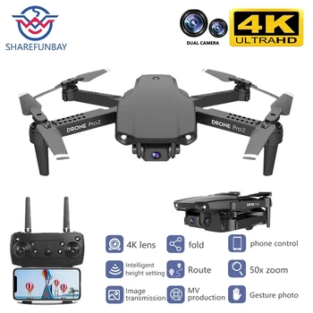 Nový 2020 E99 drone 4K HD duální kamera skládací dron s wifi FPV 1080p real-time přenos 50 krát zaměření RC Quadcopter