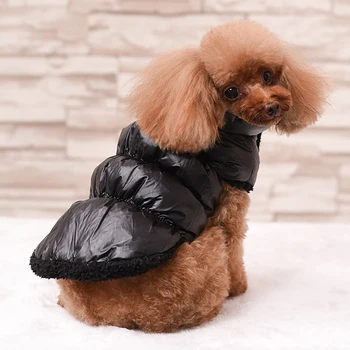 Zimní Teplé Malý Pes Oblečení Pet Pes Kabát Pro Chihuahua Měkké Kožešiny Hood Štěně Kabát Oblečení pro Chihuahua Malé Velké Psy