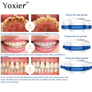 Yoxier 3KS Bělení Zubů Prášek, Zubní Čištění Zubů Pearl Essence Zub Přírodní Péči o Ústní Hygienu, zubní Kartáček, zubní Pasta