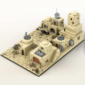 Star Space Wars Architektury Stavební Bloky Tatooine v Mos Eisley Poušti Cantina Model Street View Cihly Děti DIY Hračky, Vánoční Dárek