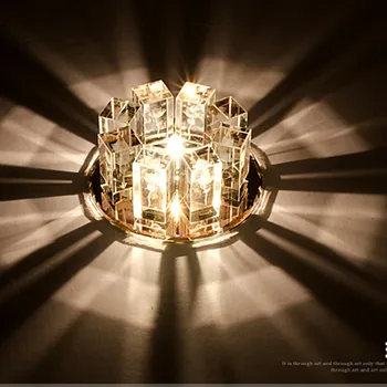 3W/5W Crystal LED Stropní Světlo, Vložené Stropní Svítidlo pro Obývací Pokoj, Chodba, Jídelna Hotle LED Uličky, Chodby Světlo