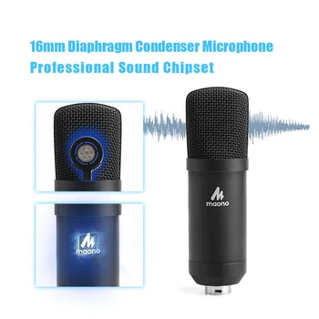 MAONO AU-A03 Kondenzátorový Mikrofon Profesionální Podcast Studio Mikrofon, Audio 3,5 mm Počítače Mikrofon pro Karaoke Herní Nahrávání