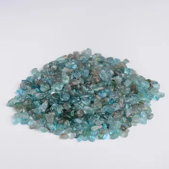 100g Přírodní Malé Velikosti, Modrý Apatit Leštěné Kameny Crystal Štěrk Přírodní Drahokam Vzor Dekorace Přírodní Křemenné Krystaly