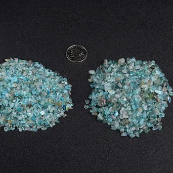 100g Přírodní Malé Velikosti, Modrý Apatit Leštěné Kameny Crystal Štěrk Přírodní Drahokam Vzor Dekorace Přírodní Křemenné Krystaly