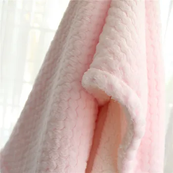 Chlupaté check super měkké zimní tlusté růžové modré kostkované deky zavinout dvojitou vrstvou přijímající deku tepelnou dítě deku
