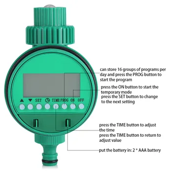 Automatické Vody Časovač Zahradní Zavlažování Regulátor LCD Displej Elektrický Ventil Postřikovače Zahradní Grip Zavlažovací Systém Velkoobchod