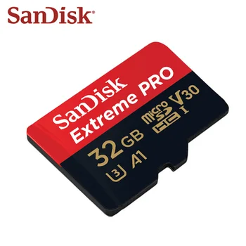 Originální Sandisk Extreme PRO Micro SD Kartu SDHC V30 U3 A1 TF Karta Skladování 32G Vysoké Rychlosti 100MB/s Paměťové Karty Pro Smartphone