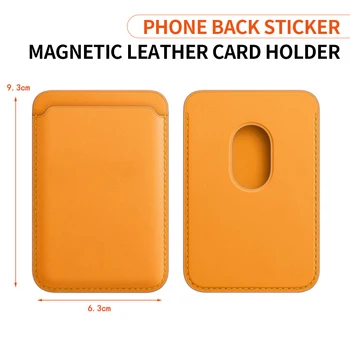Luxusní MagSafe Kožená Peněženka pro Apple iPhone 12 Pro Max Mini Oficiální Magnetické Kreditní Karty, Držák pro iPhone 12 Zpět Klip Taška