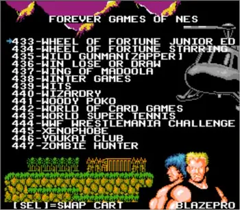 Forever Games NES 852 v 1 Herní Kazety pro NES/FC Konzole, 1024MBit Flash Čip v použití