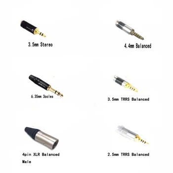 Thouliess hi-fi 7nOCC Stříbrný Pozlacený 3,5 mm Duální 2x 3pin XLR Samec Audio Kabel Adaptéru 2.5/4.4/3.5 k Vyvážené XLR Kabel