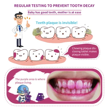 Nové Příjezdu Deska Zveřejňování Péče Kit zuby plaku legrační vejce tablety pro umírající děti zubní péče kit
