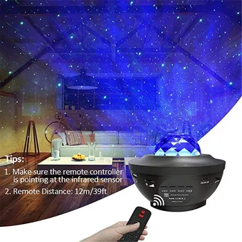 Plná barva hudba starry sky music vysoká kvalita světla kreativní LED barevné projektor bluetooth, USB, hlasové ovládání, hudební přehrávač F4