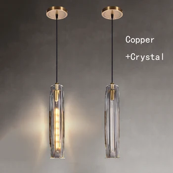 Moderní K9 Crystal Přívěsek Světla Led Luxusní Měděné Závěsné svítidlo pro Obývací Pokoj Jídelna Osvětlení Vnitřní Osvětlení Závěsná Lampa