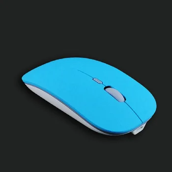 Nové 2.4 G Bezdrátová Myš + Bluetooth 5.0 Dvou - Mode Myš 1600 DPI, Mini Ultra-tenký Silent Mouse Fialová Růžová Bílá Herní Myš