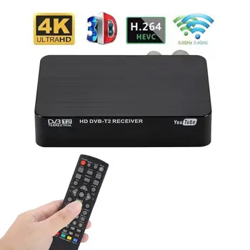 4K Ultra HD 1080P Digitální DVB-T2 TV Box Mini Multifunkční TV Přijímač Set-Top Box, Přehrávač Médií Pro PVR, TIMESHIFT