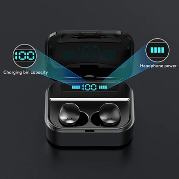 Touch X7 TWS Pravda Bezdrátová Sluchátka Bluetooth Sluchátka Vodotěsný Headfrees s 2200mAh Power Bank Pro iPhone, xiaomi, huawei