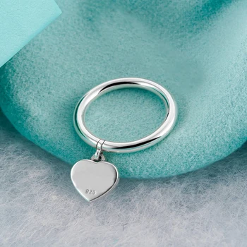 925 Sterling Silver Ring módní kouzlo šperky pro muže a ženy, prsten milovníky Vánoční dárek