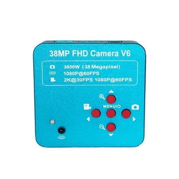 1080P 60FPS 2K 38MP HDMI Elektronický USB Digitální Video Mikroskop, Fotoaparát pro průmyslové PCB CPU IC šperky telefon opravy nástroj
