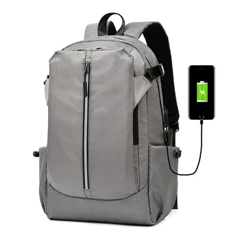 2020 Nové Módní Laptop Backpack 15'6inch Vodotěsný USB Charge Velká Kapacita pěší Turistika Cestování Studentů Školy Polyester Zip Sáčku