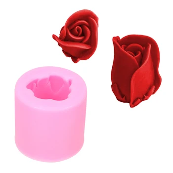 3D Růže Květ Forma Dort Silikonové Formy, Pečení Pečivo Dort Zdobení Nástroje Cookie Mýdlo Fondant Formy