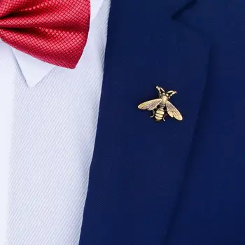 SAVOYSHI Vtipné Bronz včelí Brož Pin pro pánská saka Odznak kolíky Šperky Klopě pin Dárek Novinka Zvířecí Tričko Příslušenství