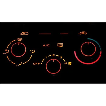 3ks/Lot Fit Pro Peugeot 206 207 Citroen C2 Přepínače Topení Klimatu Ovládací Tlačítka Vytočí Tepla Rámu Prsten, A/C klimatizace Kryt
